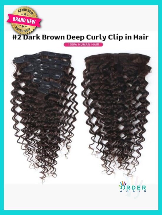 Clip in Hair Extensions Real Human Hair 24 Inch Remy Double Weft Seamless 8Pcs
